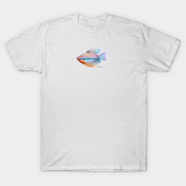 Pearl Gourami Fish T-Shirt by julianamotzko